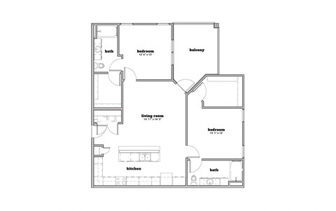a black and white floor plan of a house